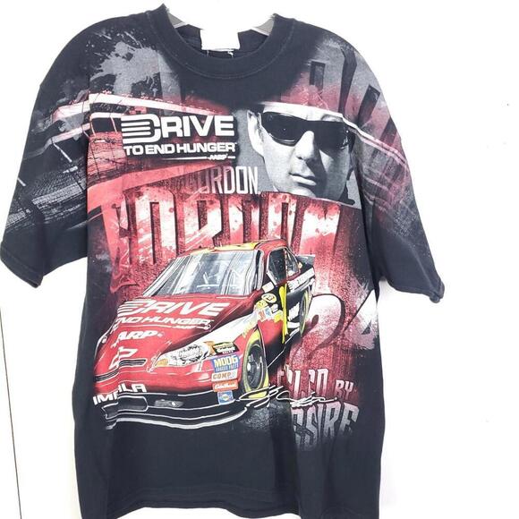 Jeff Gordon Shirt Mens XL Vintage Drive To End Hunger Graphic Tee Nascar 2000s - Picture 1 of 7
